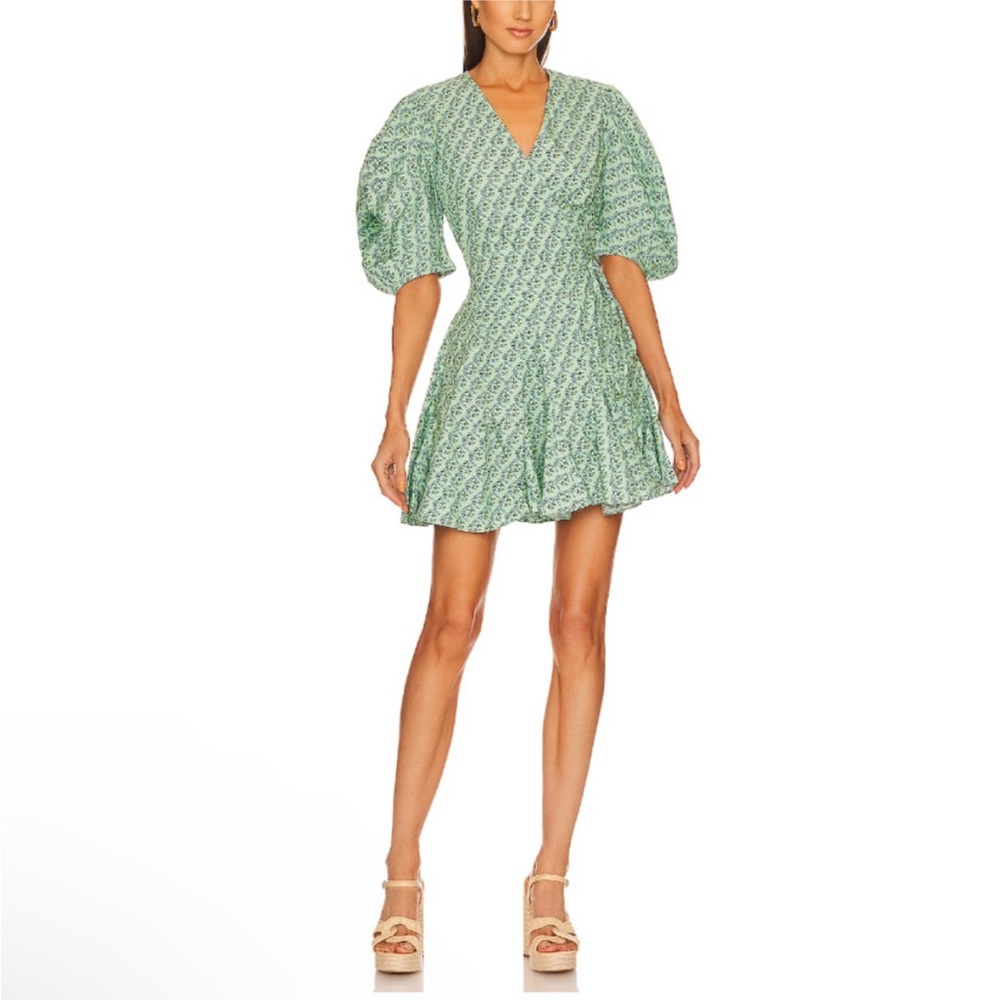 RHODE Claudine Dress Jawahar Garden Mint Mini